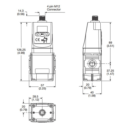 Regulator proportional de presiune, electronic, seria P31 Parker Global